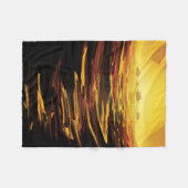 Retro Space Poster-Saturns Größter Mond, Titan. Fleecedecke (Vorderseite (Horizontal))