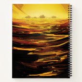 Retro Space Poster-Saturns Größter Mond, Titan. Notizblock (Rückseite)