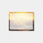 Retro Space Poster-Saturns Größter Mond, Titan. Post-it Klebezettel (Vorderseite)