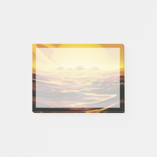 Retro Space Poster-Saturns Größter Mond, Titan. Post-it Klebezettel