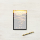 Retro Space Poster-Saturns Größter Mond, Titan. Post-it Klebezettel (Auf Schreibtisch)