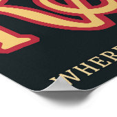 Retro Space Poster von Kepler-186f. (Ecke)