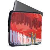 Retro Space Poster von Kepler-186f. Laptopschutzhülle (Vorne Rechts)