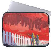 Retro Space Poster von Kepler-186f. Laptopschutzhülle (Vorderseite)