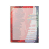 Retro Space Poster von Kepler-186f. Notizblock (Rotiert)