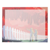 Retro Space Poster von Kepler-186f. Notizblock (Vorderseite)