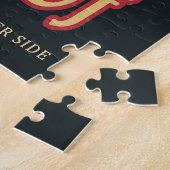 Retro Space Poster von Kepler-186f. Puzzle (Seite)