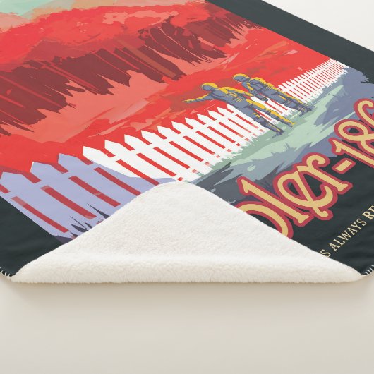 Retro Space Poster von Kepler-186f. Sherpadecke (3/4)