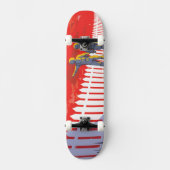 Retro Space Poster von Kepler-186f. Skateboard (Vorderseite)