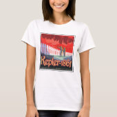 Retro Space Poster von Kepler-186f. T-Shirt (Vorderseite)