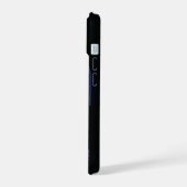 Retro Space Poster - Zuschauer beobachten Trappist iPhone 15 Hülle (Linke Seite)