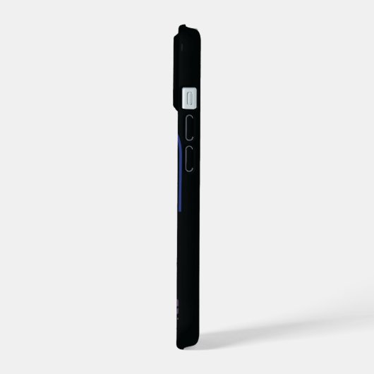 Retro Space Poster - Zuschauer beobachten Trappist iPhone 15 Hülle (Linke Seite)