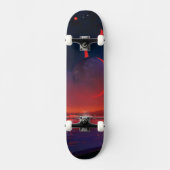 Retro Space Poster - Zuschauer beobachten Trappist Skateboard (Vorderseite)