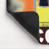 Retro Space Rocket Poster der sowjetischen Gewerks Mousepad (Ecke)