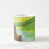 Retro Space Travel Poster-an-Earth Science Mission Kaffeetasse (Mittel)