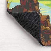 Retro Space Travel Poster-an-Earth Science Mission Mousepad (Ecke)