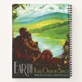 Retro Space Travel Poster-an-Earth Science Mission Notizblock (Rückseite)