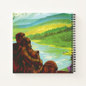 Retro Space Travel Poster-an-Earth Science Mission Notizblock (Rückseite)