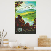 Retro Space Travel Poster-an-Earth Science Mission Poster (Küche)