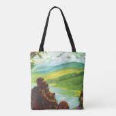 Retro Space Travel Poster-an-Earth Science Mission Tasche (Rückseite)