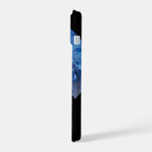 Retro Space Travel Poster - Jupiter's Moon Europa. iPhone 15 Hülle (Linke Seite)