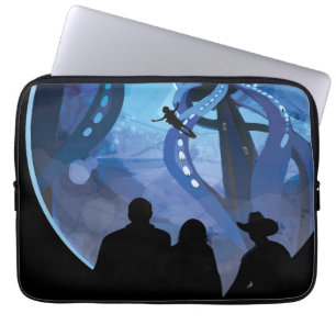 Retro Space Travel Poster - Jupiter's Moon Europa. Laptopschutzhülle