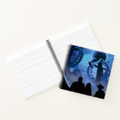 Retro Space Travel Poster - Jupiter's Moon Europa. Notizblock (Innenseite)