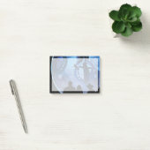 Retro Space Travel Poster - Jupiter's Moon Europa. Post-it Klebezettel (Büro)