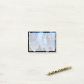 Retro Space Travel Poster - Jupiter's Moon Europa. Post-it Klebezettel (Auf Schreibtisch)