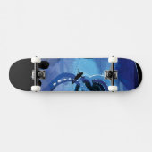 Retro Space Travel Poster - Jupiter's Moon Europa. Skateboard (Horizontal)