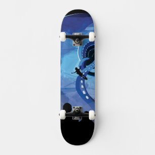 Retro Space Travel Poster - Jupiter's Moon Europa. Skateboard