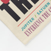 Retro Space Travel Poster - Solar System Grand Tou Fleecedecke (Ecke)