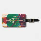 Retro Space Travel Poster - Solar System Grand Tou Gepäckanhänger (Vorderseite horizontal)