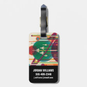 Retro Space Travel Poster - Solar System Grand Tou Gepäckanhänger (Rückseite vertikal)