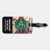 Retro Space Travel Poster - Solar System Grand Tou Gepäckanhänger (Rückseite horizontal)