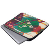 Retro Space Travel Poster - Solar System Grand Tou Laptopschutzhülle (Vorne Knopf)