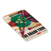 Retro Space Travel Poster - Solar System Grand Tou Magnet (Rechte Seite)