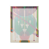 Retro Space Travel Poster - Solar System Grand Tou Notizblock (Rotiert)