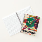 Retro Space Travel Poster - Solar System Grand Tou Notizblock (Innenseite)