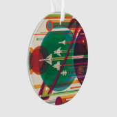 Retro Space Travel Poster - Solar System Grand Tou Ornament (Vorderseite)