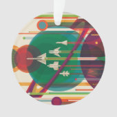 Retro Space Travel Poster - Solar System Grand Tou Ornament (Vorderseite)