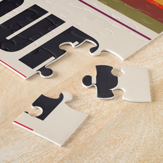 Retro Space Travel Poster - Solar System Grand Tou Puzzle (Seite)