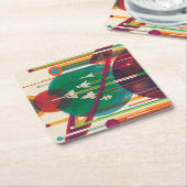 Retro Space Travel Poster - Solar System Grand Tou Rechteckiger Pappuntersetzer (angewinkelt)