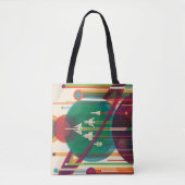 Retro Space Travel Poster - Solar System Grand Tou Tasche (Vorderseite)