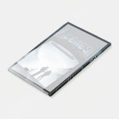 Retro Space Travel Poster-Zwerg Planet Ceres. Post-it Klebezettel (angewinkelt)