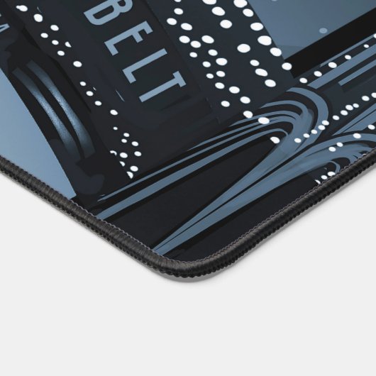 Retro Space Travel Poster-Zwerg Planet Ceres. Schreibtischunterlage (Ecke)