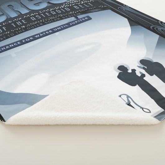 Retro Space Travel Poster-Zwerg Planet Ceres. Sherpadecke (3/4)