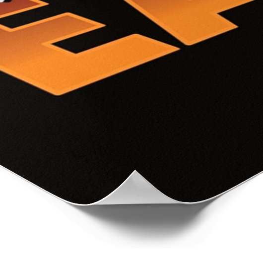 Retro Spaceship Flying Saucer Funny Space Travel V Poster (Ecke)