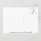 Retro Spaceship Weihnachten Postkarte (Rückseite)