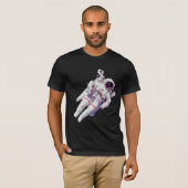 Retro Spacewalker: Astronaut Floating T-Shirt (Vorne ganz)